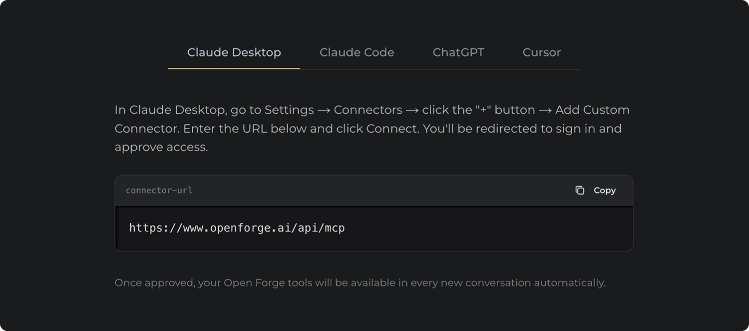MCP integration with existing AI tooling